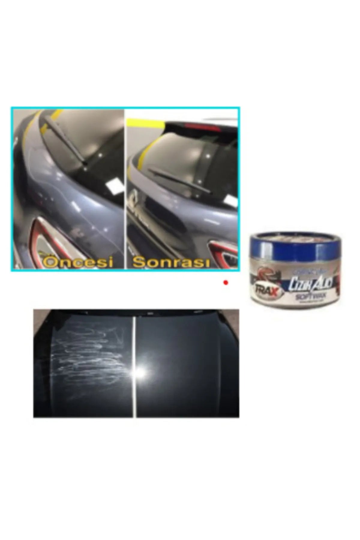 Araba Oto Çizik Giderici Çizik Alıcı Süper Parlaklık Üstün Koruma 300 Ml